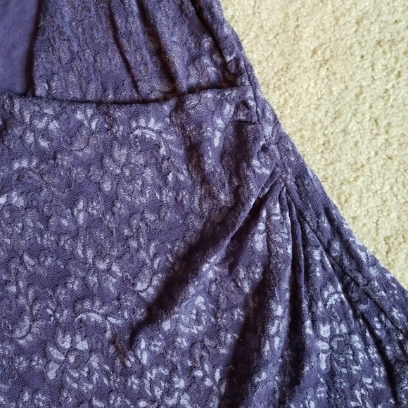 Bobeau Stretch Lace Wrap Top - Picture 3 of 6